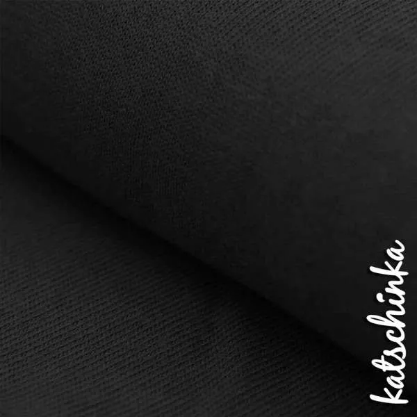 Babystrick | Baby Strickstoff | schwarz 999 Baby Strickstoff 100% Baumwolle Feinstrick Baby Knit Strickstoff Meterware